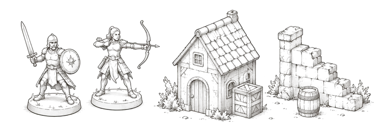 Миниатюры, террейн
