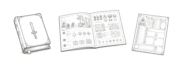Книги, правила, сценарии, бланки