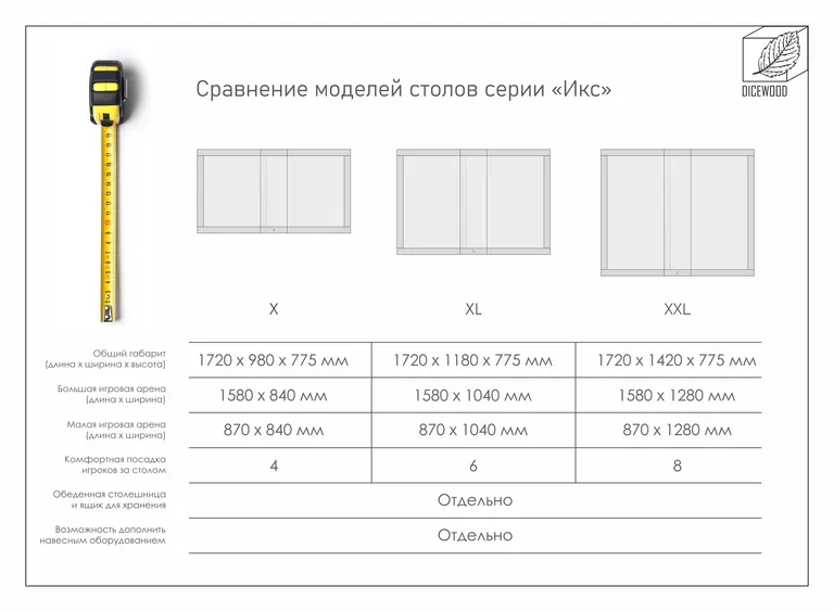 Стол - трансформер для настольных игр. Серия "ИКС" | DICEWOOD — фото 7