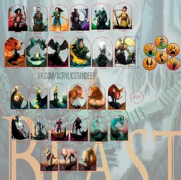 Акриловые стенды для игры «Зверь»